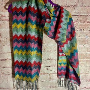 MULTICOLORED SCARF 100% ACRYLIC